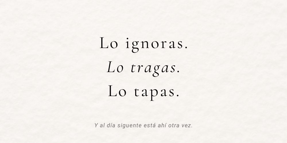 Gestionar emociones incómodas
